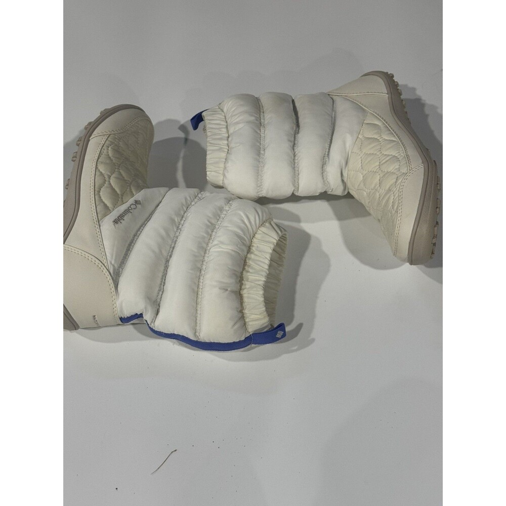Columbia Minx Slip IV Boots Womens Size 7 White Waterproof Winter Snow